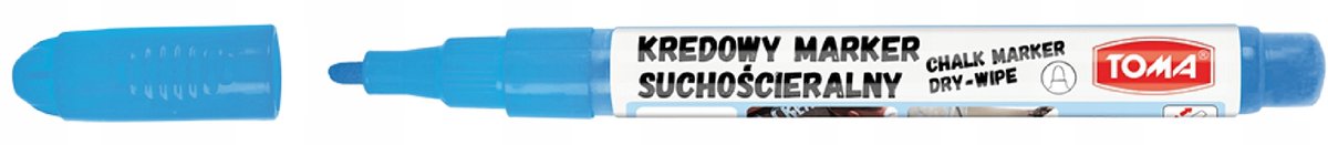 Toma TO-297 Vloeibare Krijtmarker Blauw, 1.5mm