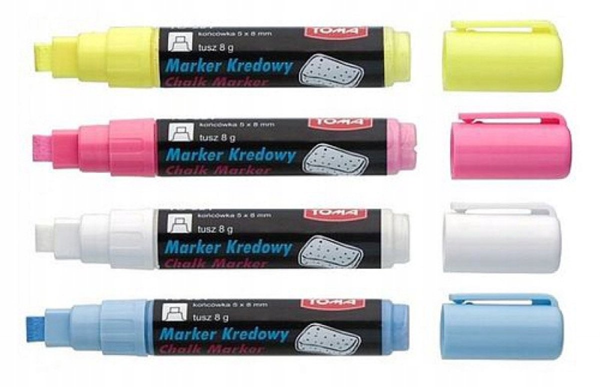 Witte Krijtmarker voor Glas & Whiteboard - Vlekkeloos