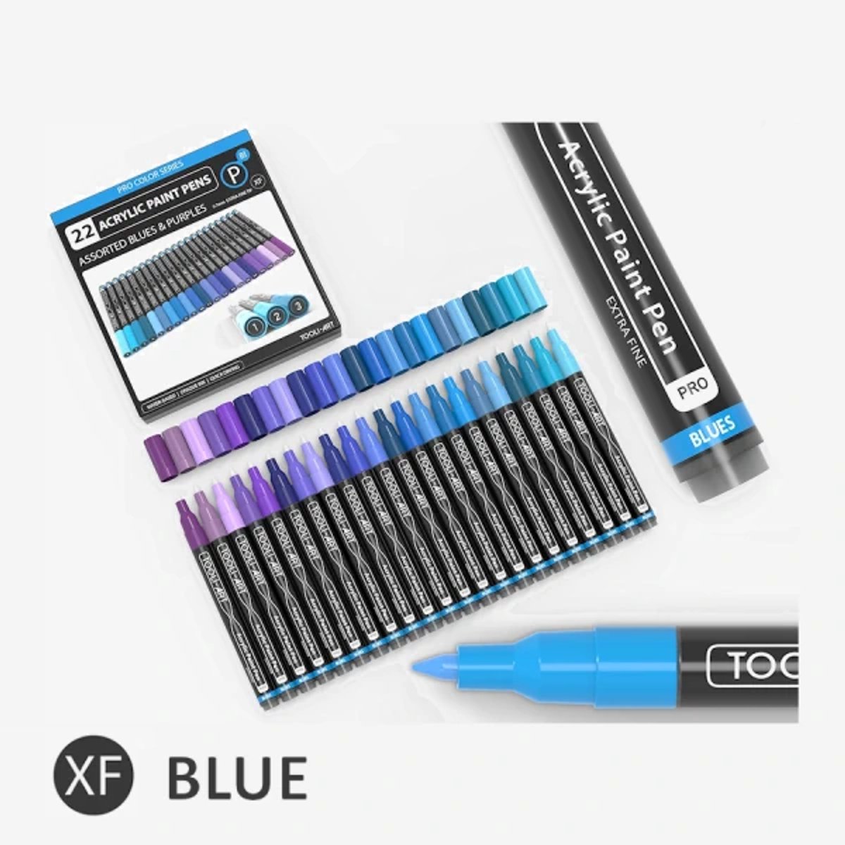 Tooli Art Marker set Blue 0.7mm