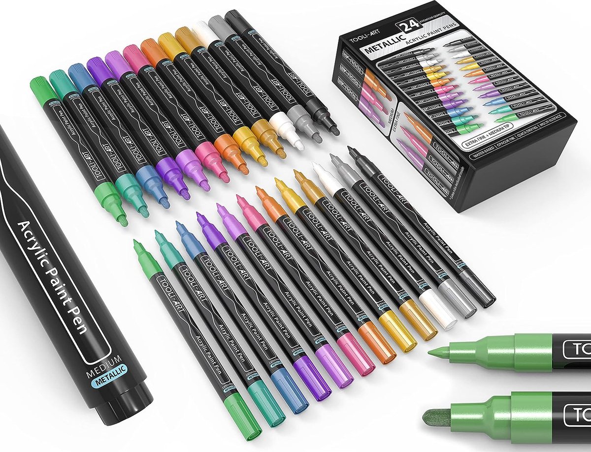 Tooli Art Marker set Metallic Double 0.7mm en 3.0mm