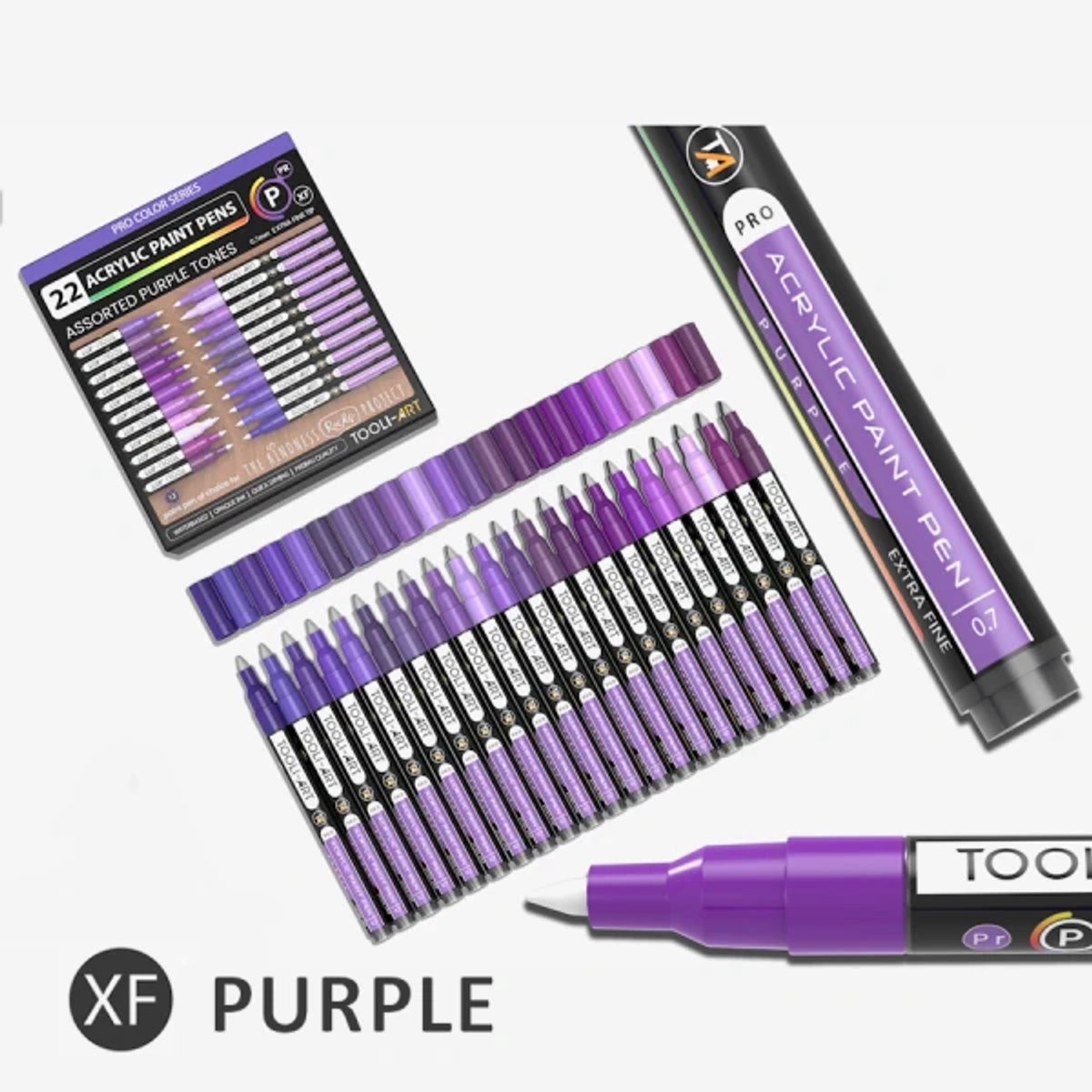 Tooli Art Marker set Purple 0.7mm