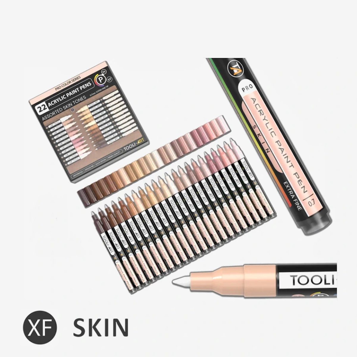 Tooli Art Marker set Skin Tones 0.7mm