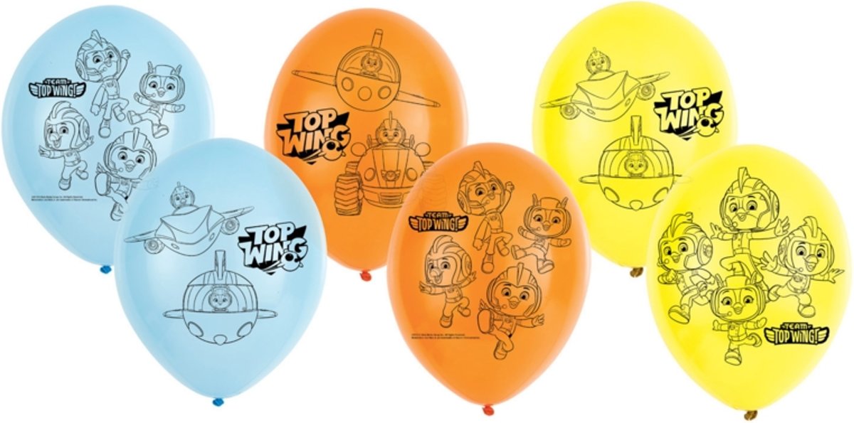 Top Wing ballonnen ø 28 cm. 6 st.