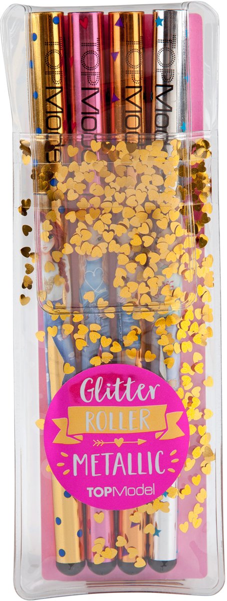 TOPModel gelpen set van 4 metallic kleuren GOLD