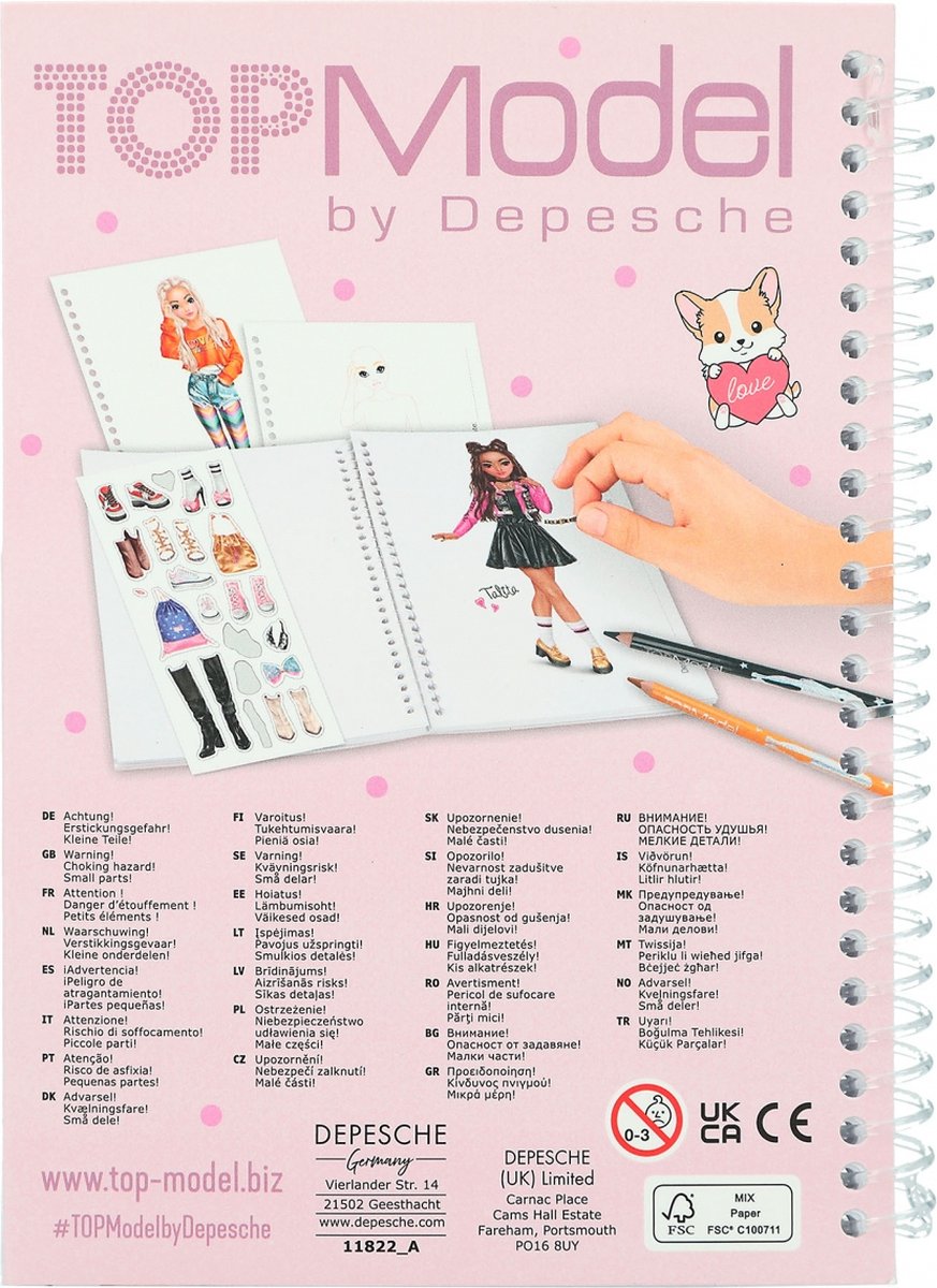 TOPModel pocket kleurboek