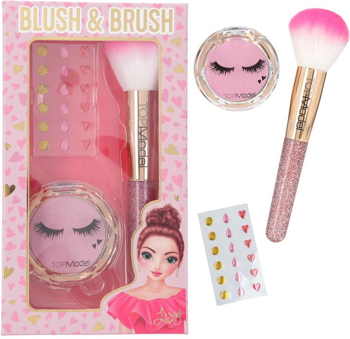 TopModel Rouge & kwast set Beauty Girl