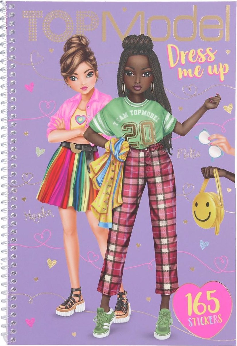 Topmodel Stickerboek Dress Me Up 26,2 X 18 Cm Papier 8-delig