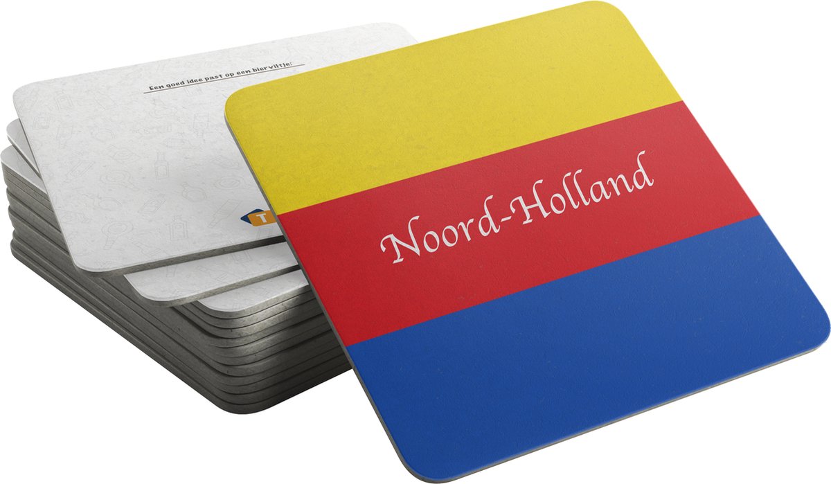 Bierviltjes Vlag Noord-Holland (20 stuks)