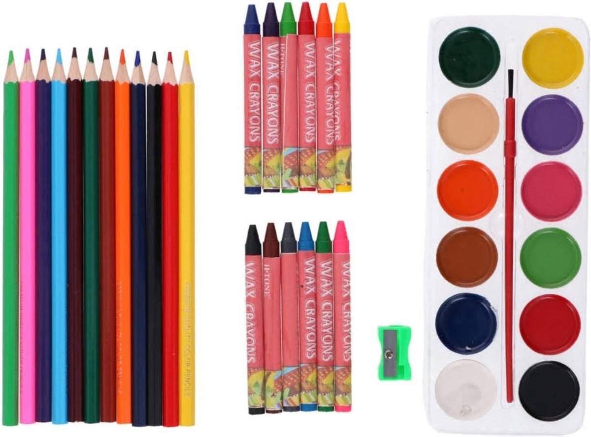 Topwrite Kleurkoffer, 38dlg