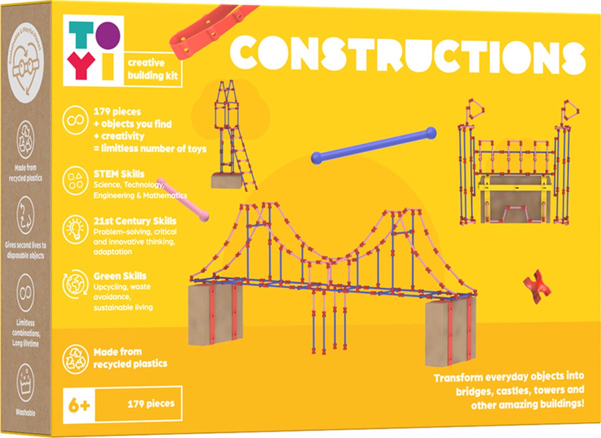 Toyi bouwset constructie speelgoed - creatief en duurzaam bouwplezier.