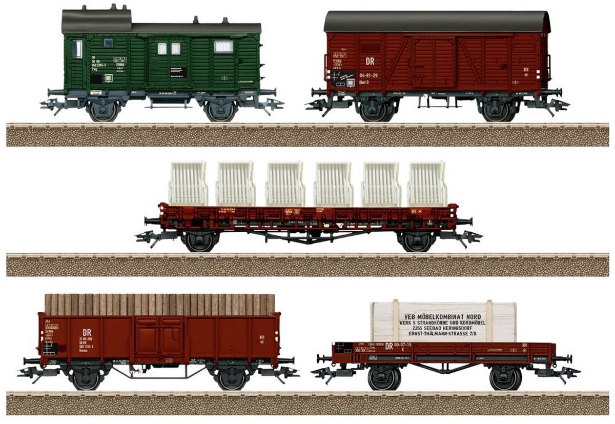   24075 H0 set van 5 goederenwagons van de DR