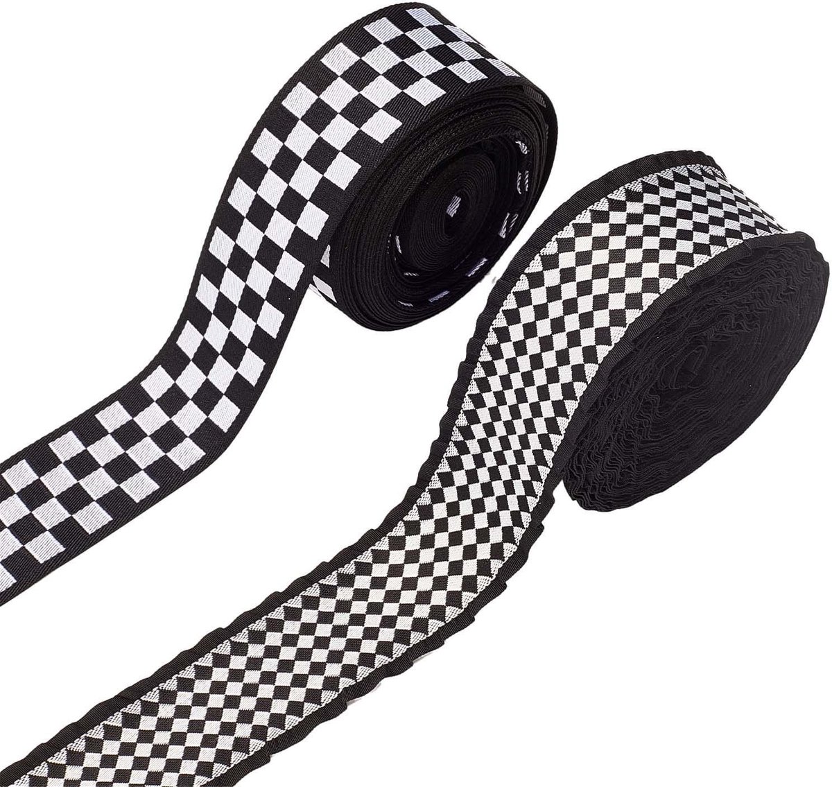 TTGoods - 20 Yards Geruit lint met Diamantpatroon voor Kerstboom Decoratie en Geschenkverpakking