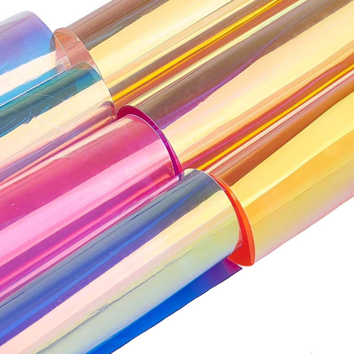 TTGoods - 7 holografische PVC vellen transparant iriserend voor schoenen tassen naaien patchwork raam 21 x 30 cm.