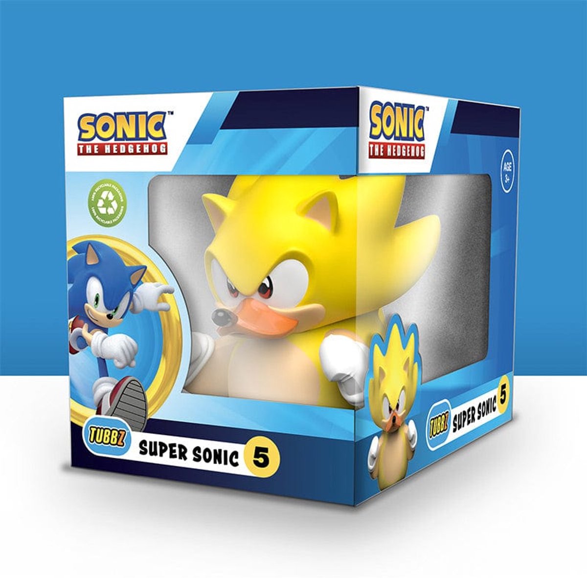 Numskull - Best of TUBBZ Boxed Badeend - Sonic the Hedgehog - Super Sonic - 9cm