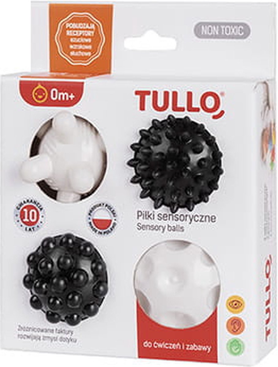 Tullo Sensorische textuurballen - Set van 4- 0m+