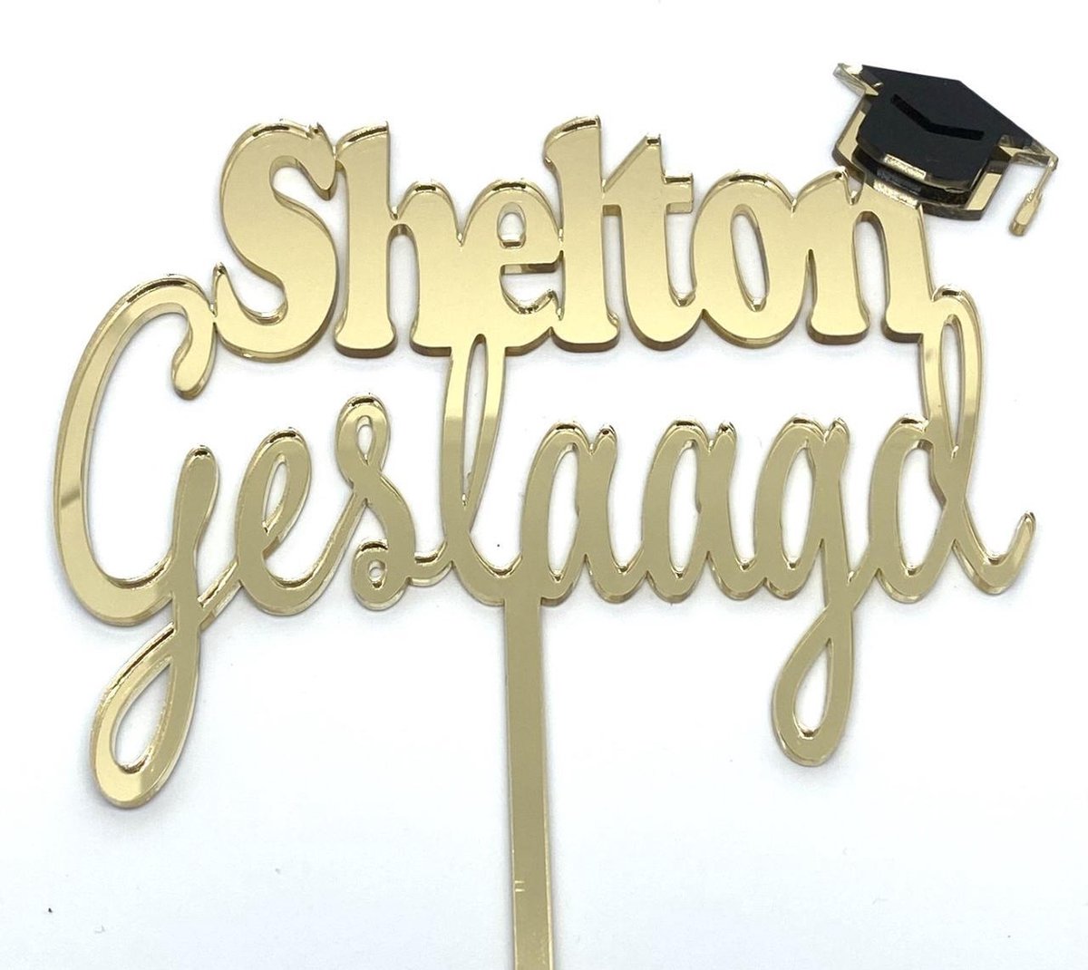 Taarttopper geslaagd met naam