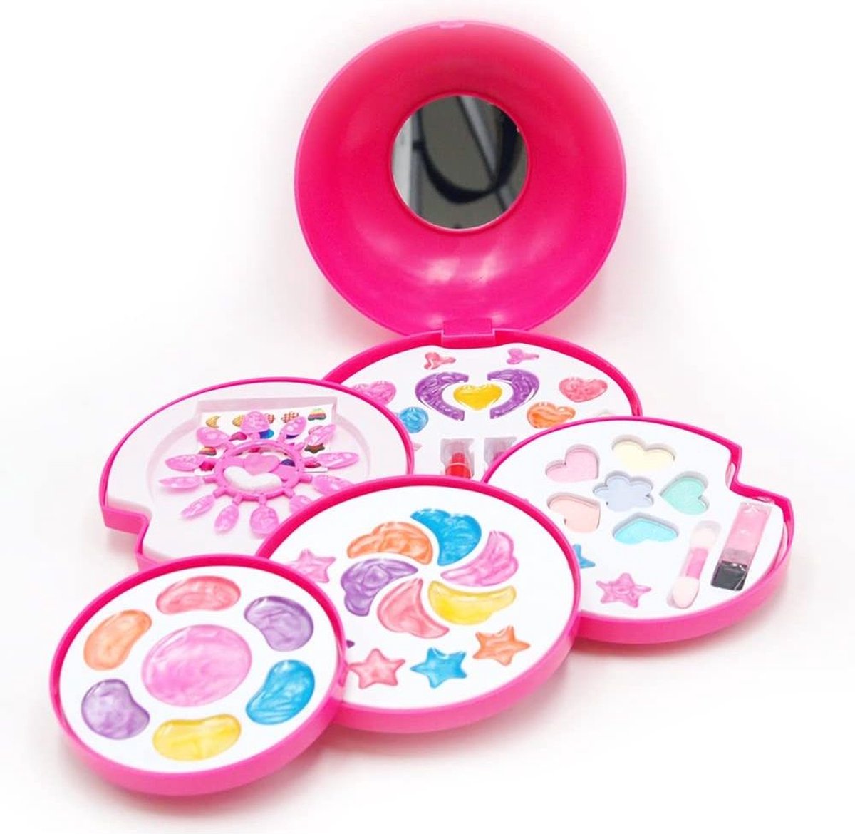 Make-up Box voor Kinderen - Tachan Makeup Set - Beautycase met 5 Plateaus - Hypoallergeen en Veilig