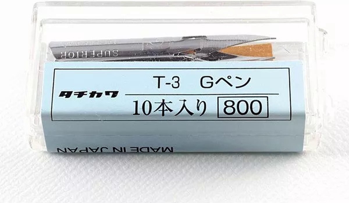 Tachikawa No. 3 - G-Pen Model Nib - Kroontjespennen - Set van 10