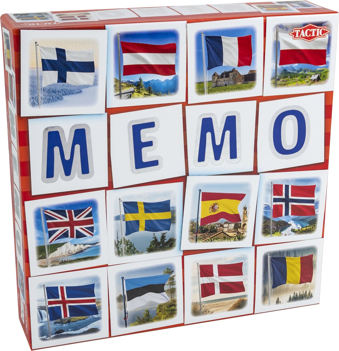 Tactic Memory - Kaartspel - Memo - Vlaggen