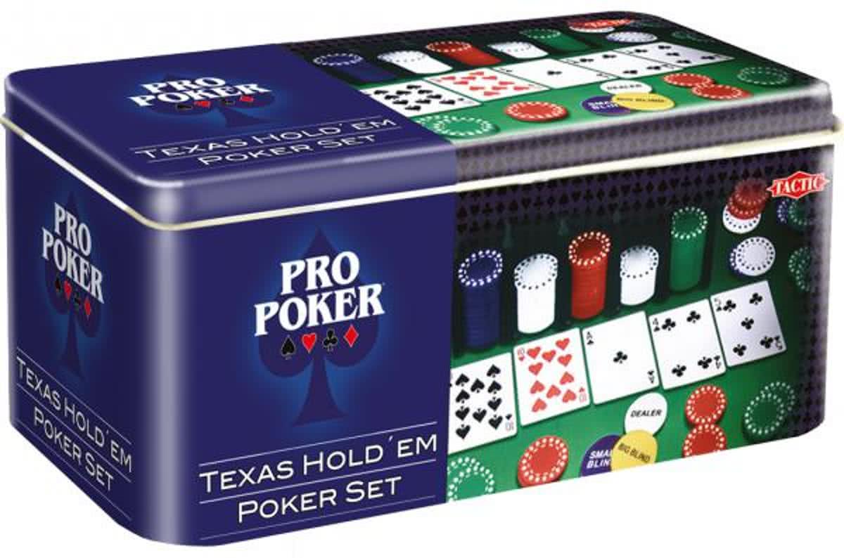 Texas Holdem Pro Poker In Tin Set