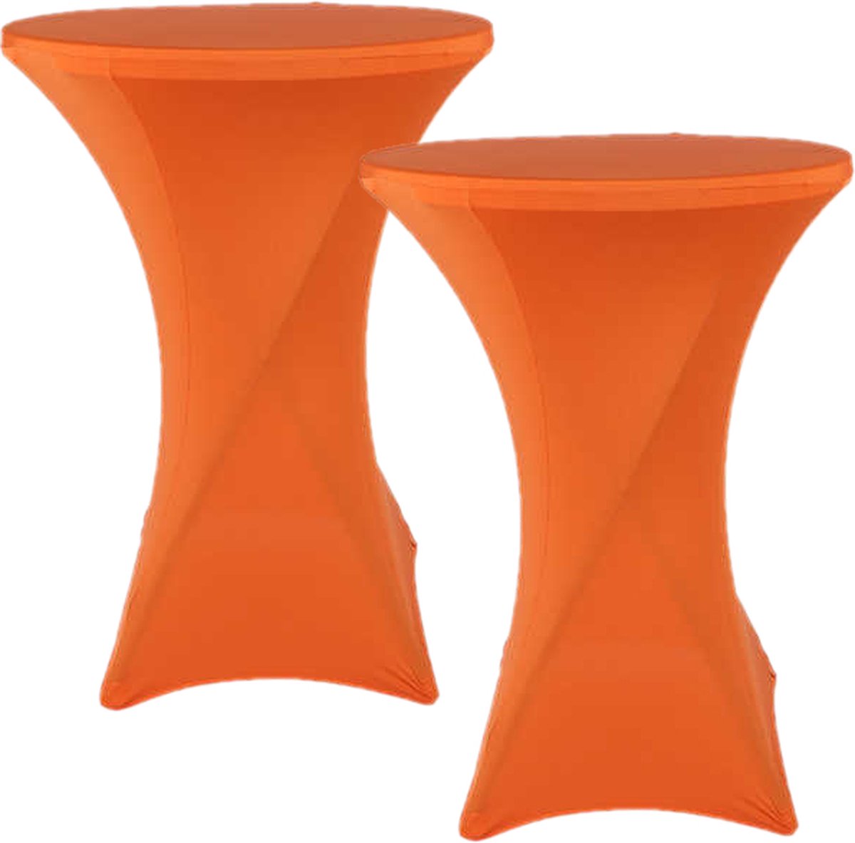 Statafelrok Oranje 80cm - Statafelhoes -   - Set van 2 - Bezza Media