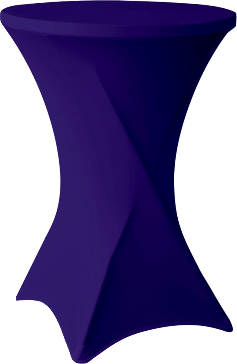 Statafelrok Paars 80cm - Statafelhoes -   - ∅80-85x110cm -  kenshop.nl