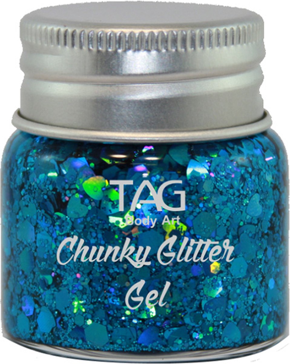 Tag Chunky Glitter Gel Blue