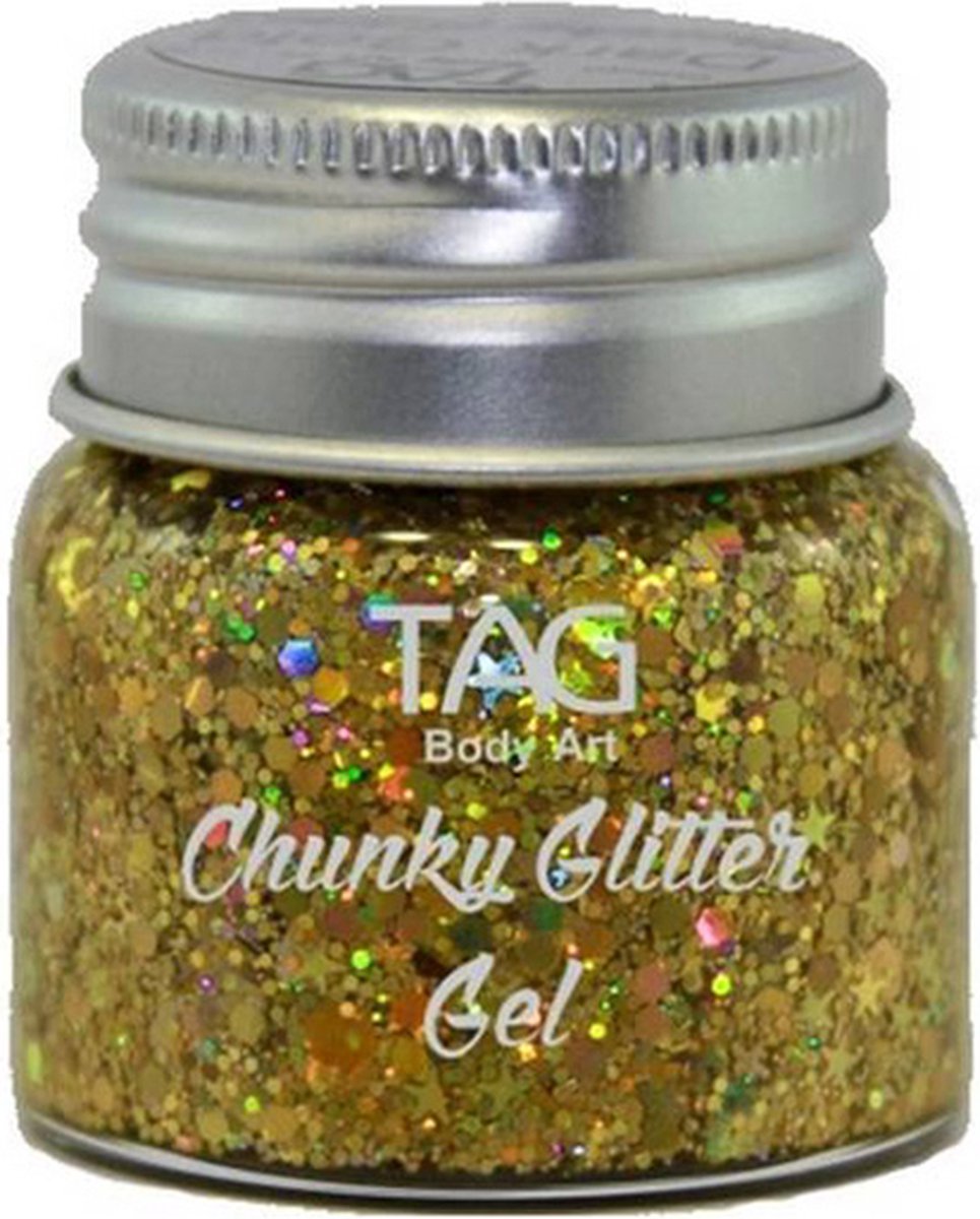 Tag Chunky Glitter Gel Goud