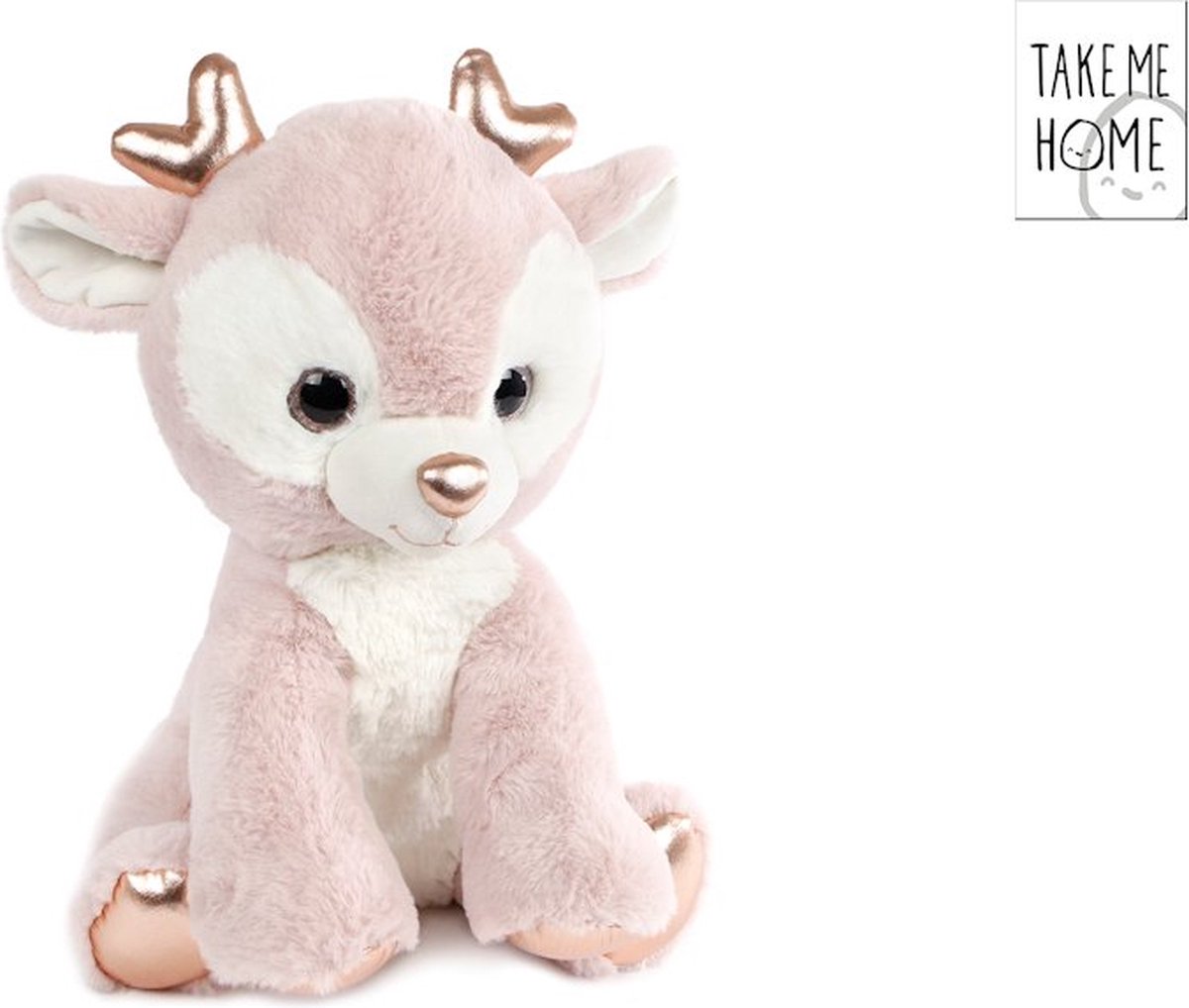 Rendier Pluche knuffel - XL - 30 cm - Kerst knuffel
