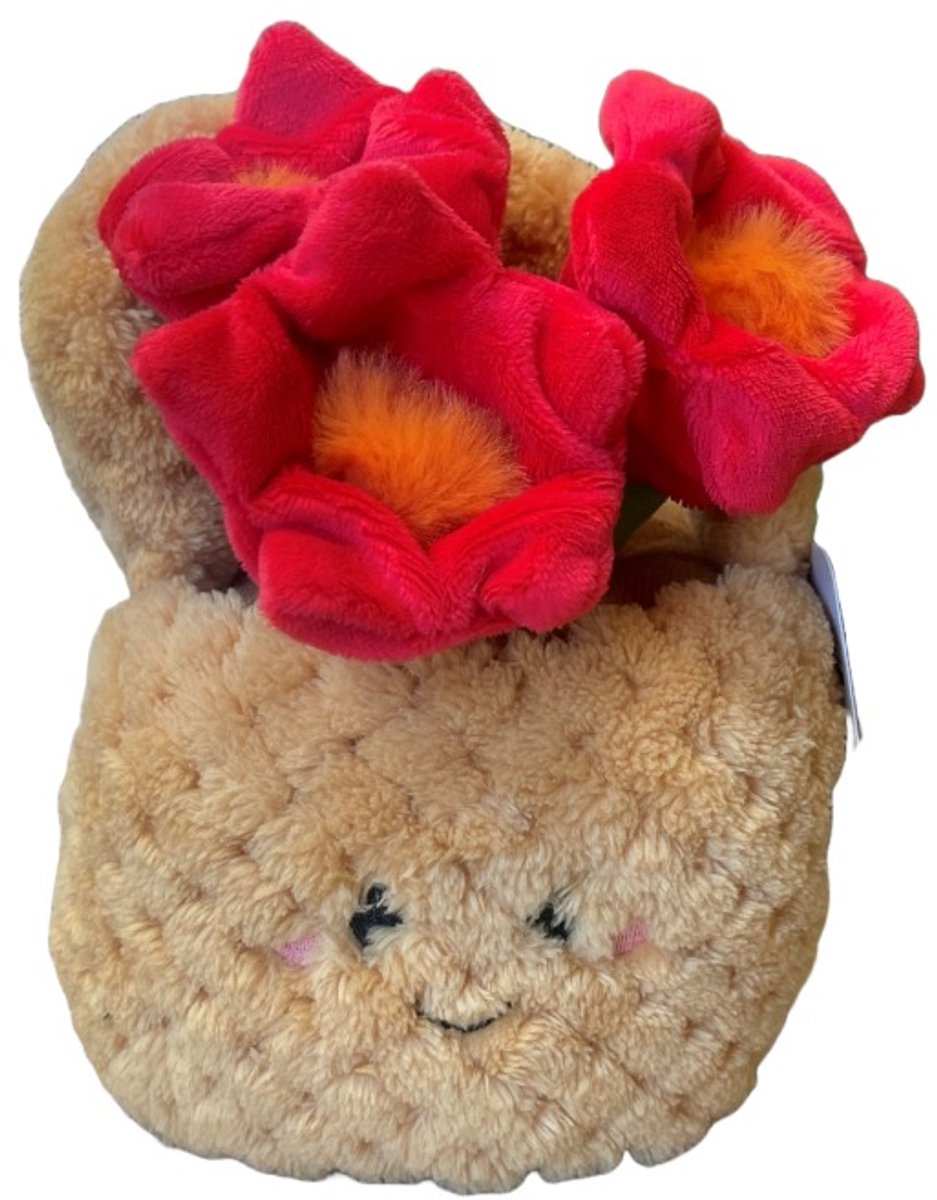Take Me Home Knuffel Plant Pluche - Bloemenmand, 18cm