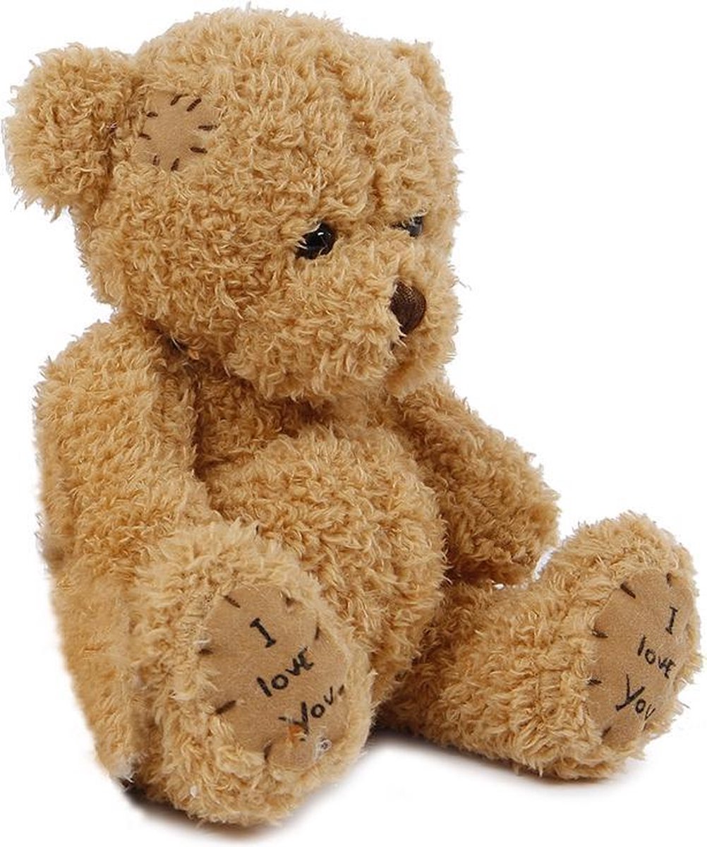 Take Me Home Knuffelbeer Pluche 14 Cm Junior Lichtbruin