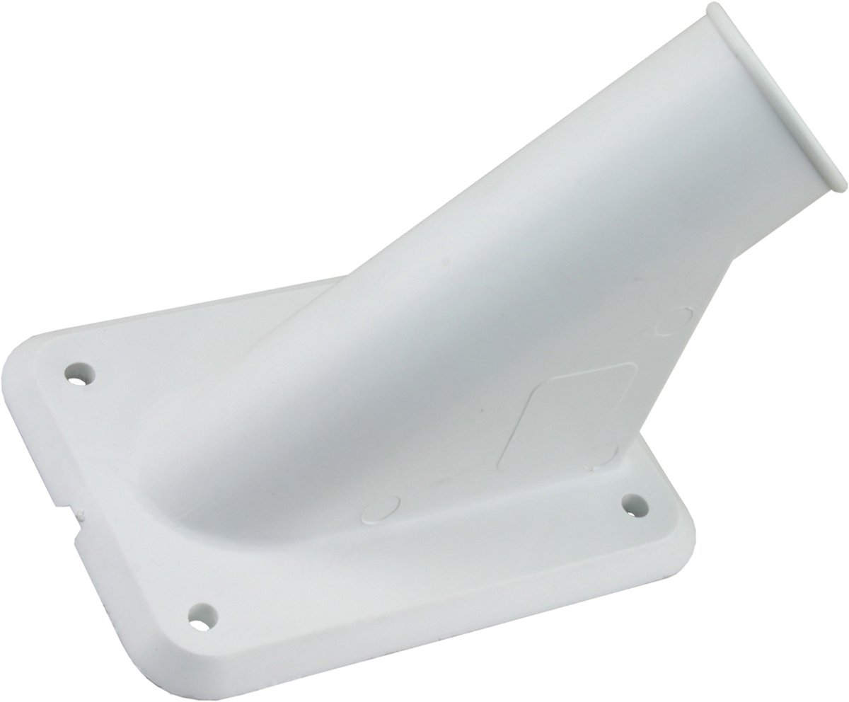 GKP Kunststof Vlaggenstokhouder Wit - 30 mm