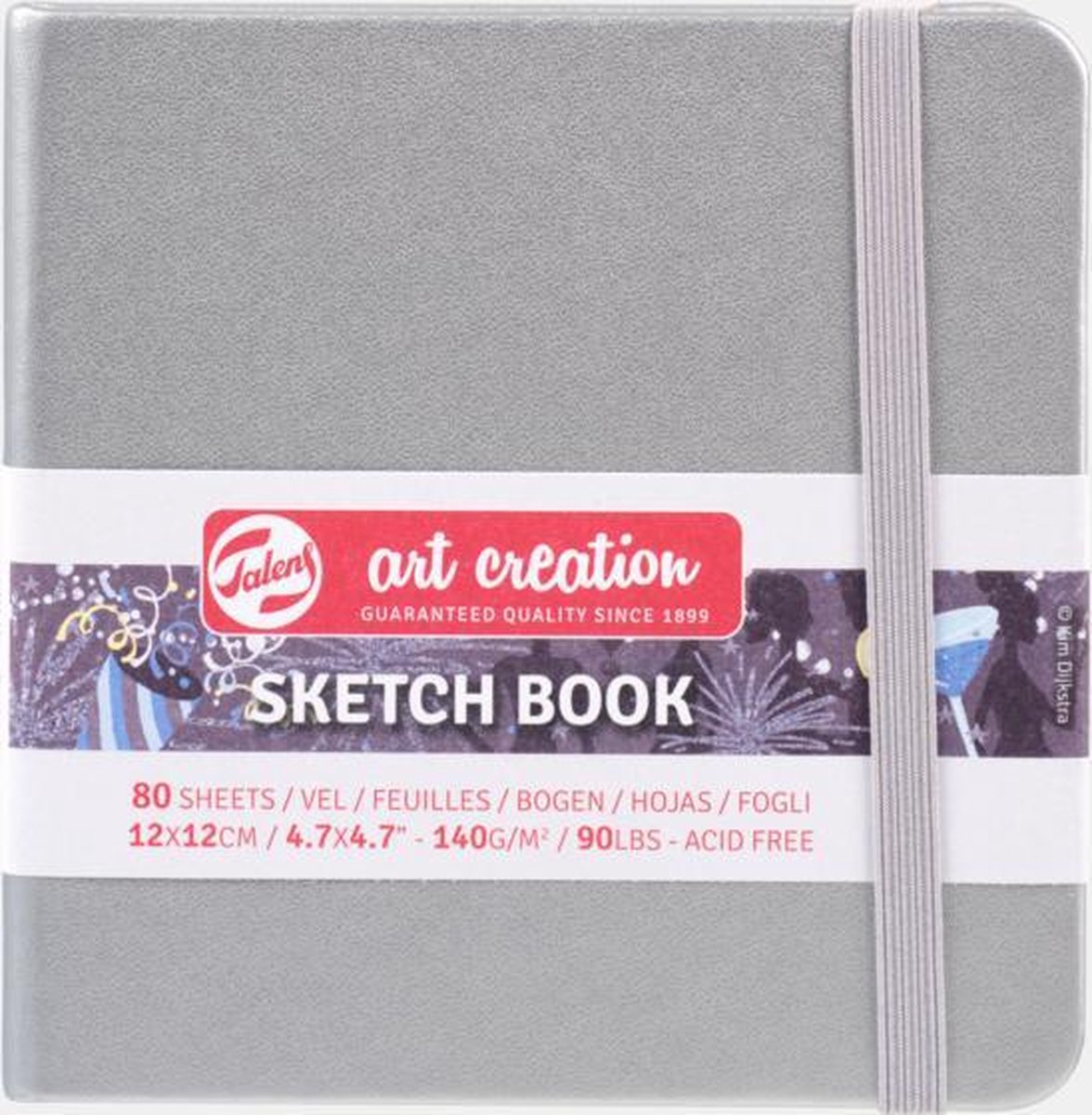 Talens Art Creation Schetsboek Zilver - 80 vellen - 12x12cm