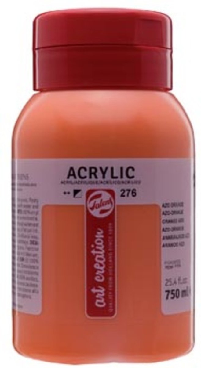 Talens Art Creation acrylverf flacon van 750 ml, azo-oranje