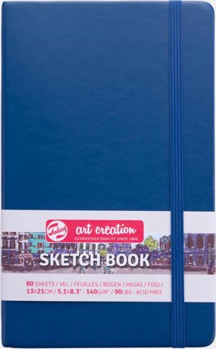 Talens Art Creation schetsblok 13x21cm - 80 vellen - blauw