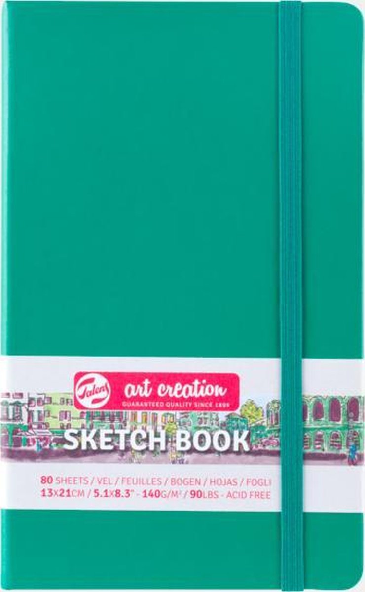 Talens Art Creation schetsblok 13x21cm - 80 vellen - groen