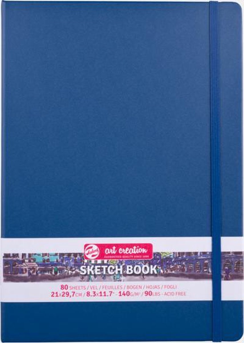 Talens Art Creation schetsblok 21x29,7cm - 80 vellen - blauw