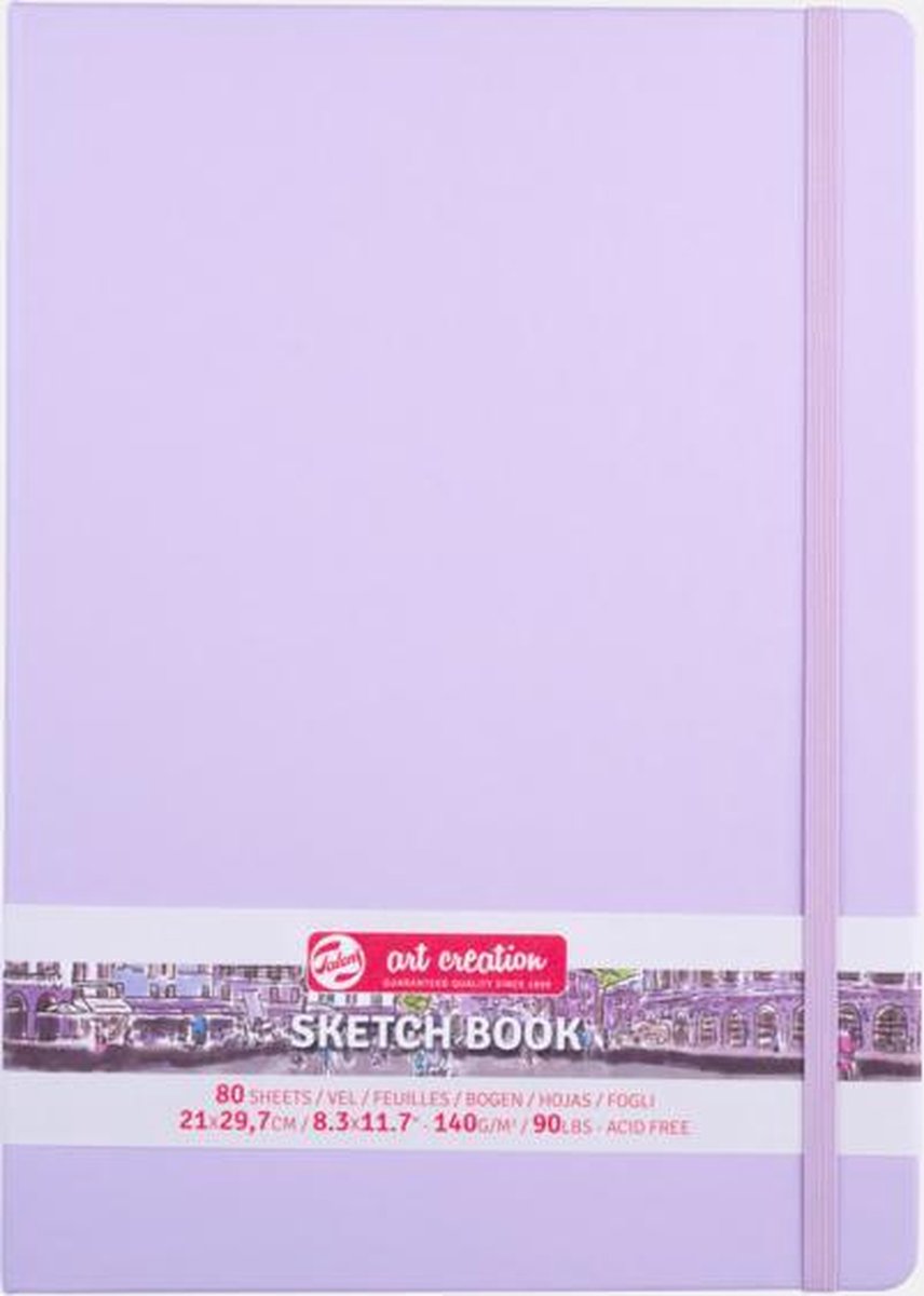 Talens Art Creation schetsblok 21x29,7cm - 80 vellen - roze