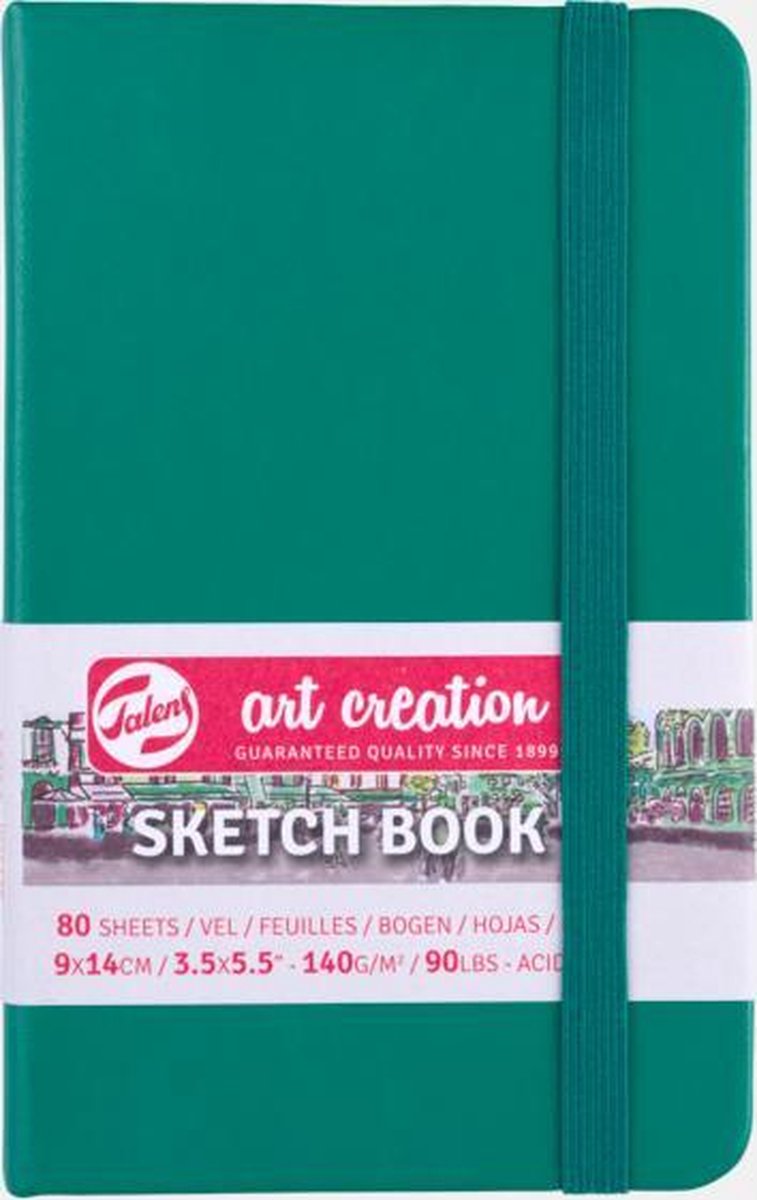 Talens Art Creation schetsblok 9x14cm - 80 vellen - groen