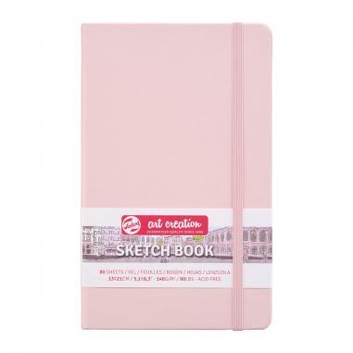 Talens Art Creation schetsboek Pastel Pink 13X21 140 gr