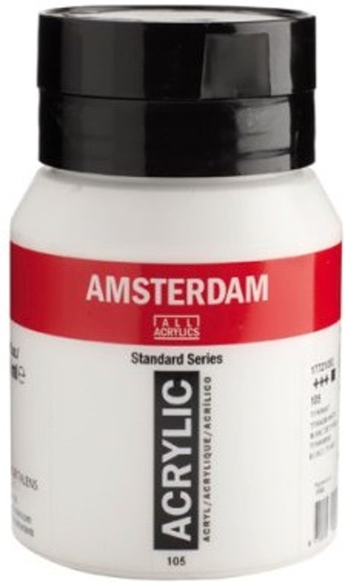 Amsterdam acrylverf 105 Titaanwit  500ml