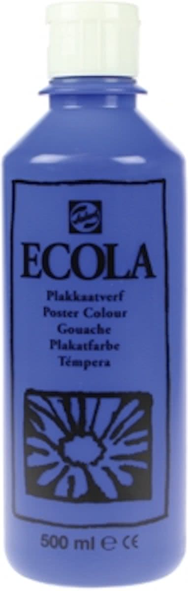 Plakkaatverf Ecola 1l, donkerblauw