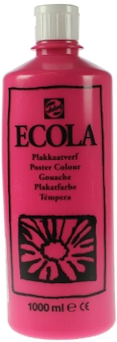 Plakkaatverf Ecola 1l, tyrisch roze (magenta)