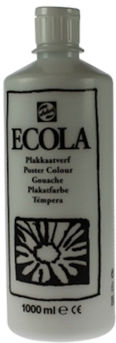Plakkaatverf Ecola 1l, wit