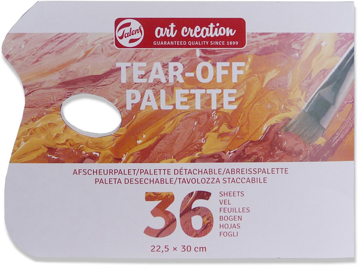   Art-Creation Tear-Off Palet -   met 36 afscheurbare vellen