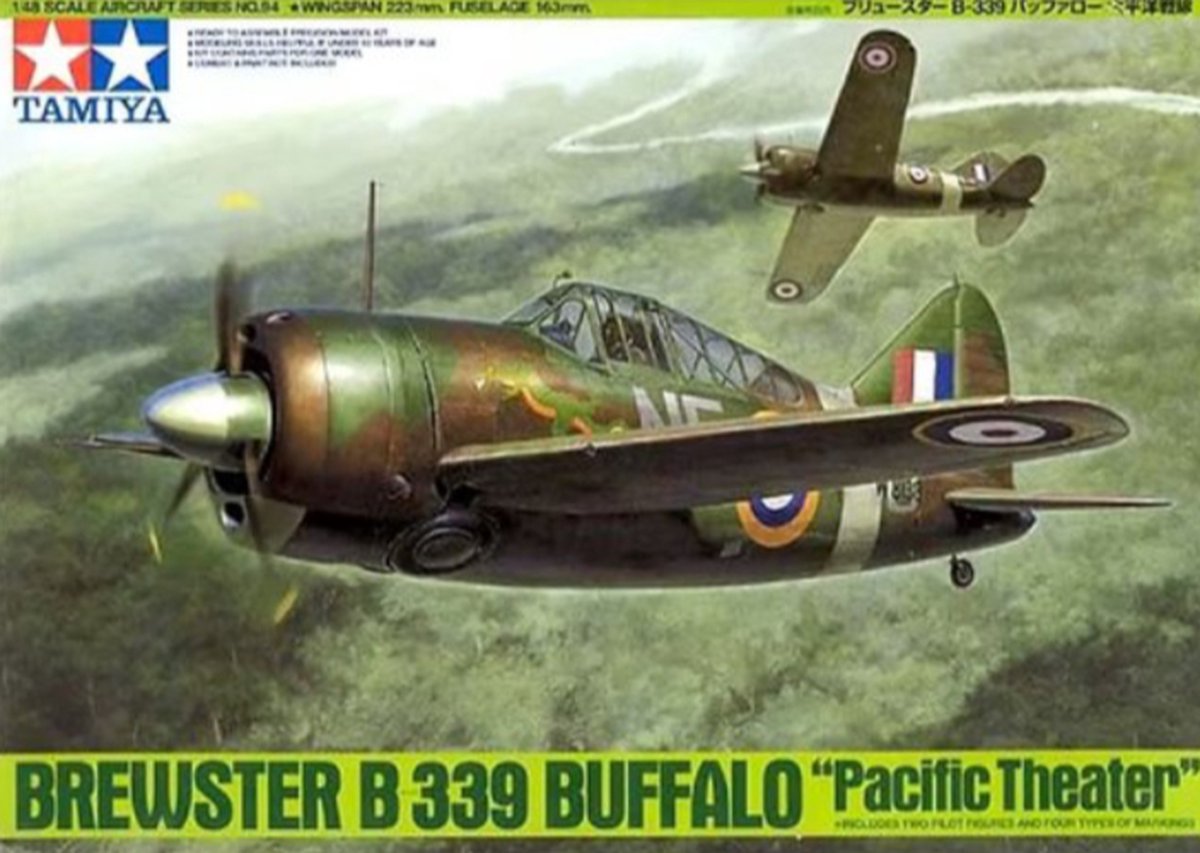 Tamiya Brewster B 339 Buffalo Pacific Theater + Ammo by Mig lijm