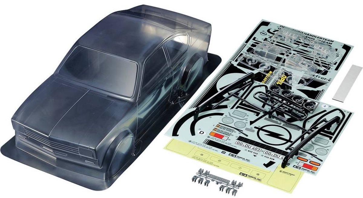 Tamiya 51727-000 1:10 Body Opel Kadett GT/E Rallye Ongeverfd