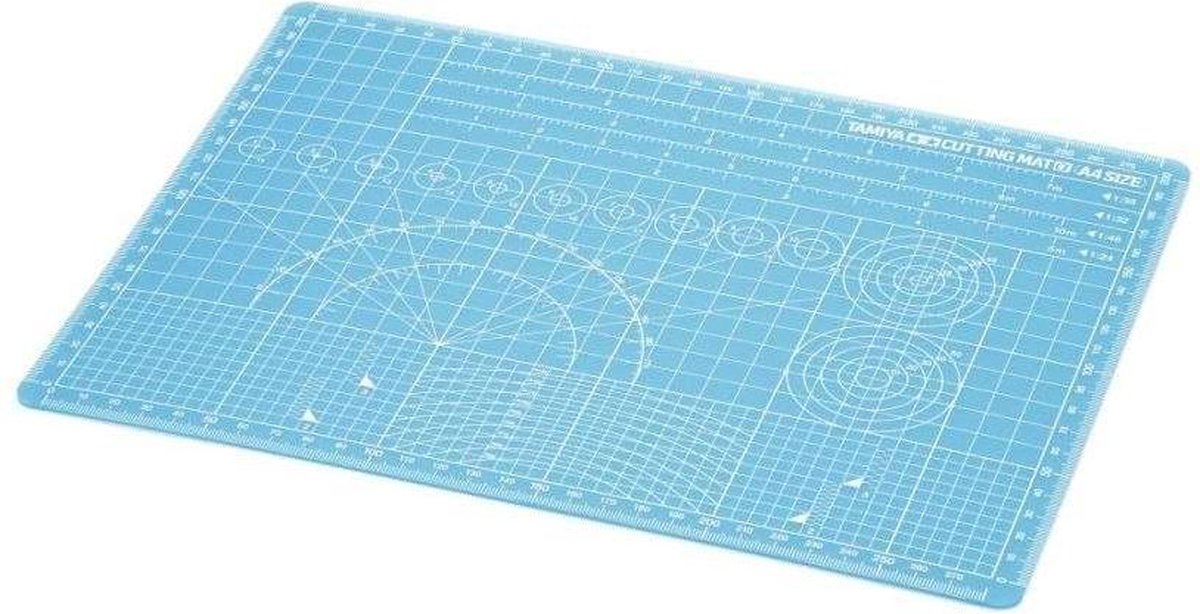 Tamiya 74149 Cutting Mat A4 - Blue Snijmat