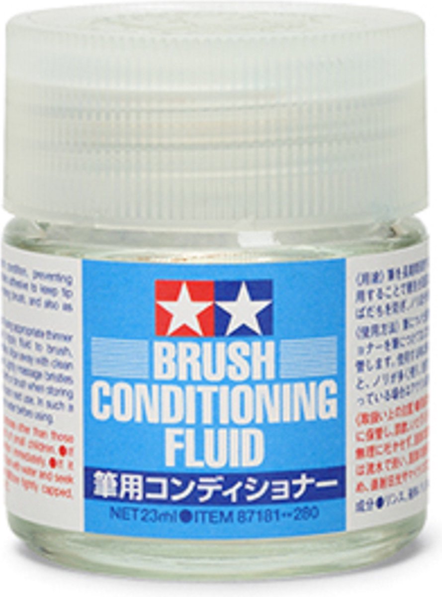 Tamiya 87181 Brush Conditioning Fluid - Penseelreiniger - 23ml Accessoires set.