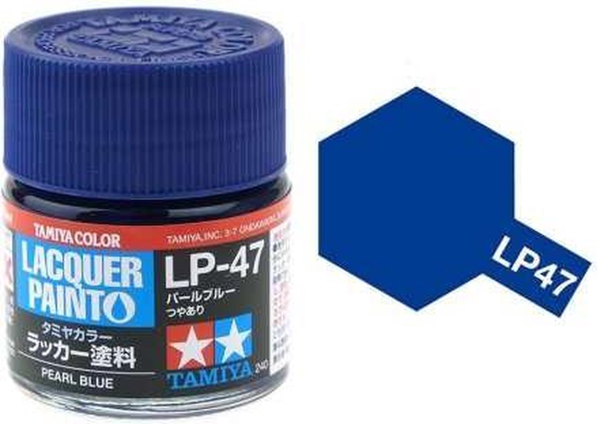 Tamiya LP-47 Pearl Blue - Gloss - Lacquer Paint - 10ml Verf potje